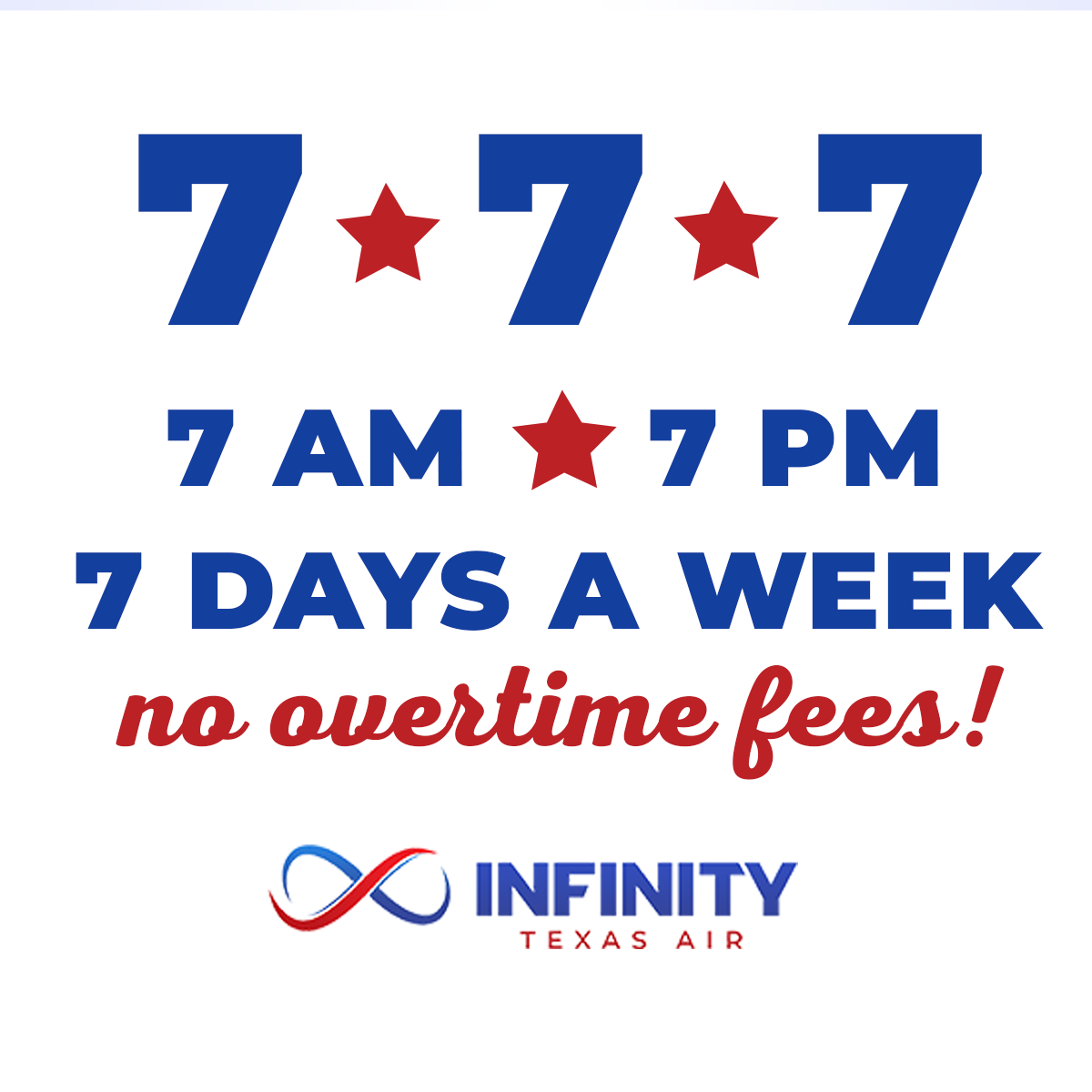 OUR SPECIALS | Infinity Texas Air